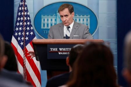 米ホワイトハウス国家安全保障会議（ＮＳＣ）のカービー戦略広報調整官（写真）は２日、ロシアが核兵器使用の準備を進めている兆候はないと述べた。１０月撮影（２０２２年　ロイター／Jonathan Ernst）