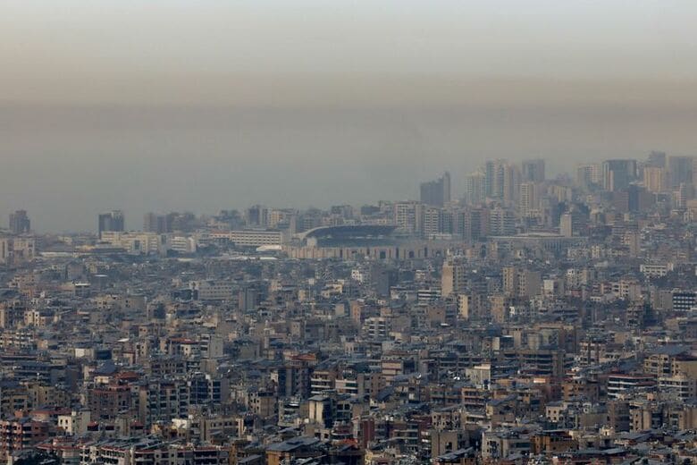 2026年4月15日、レバノン、ベイルート南部郊外の様子。REUTERS/Raghed Waked