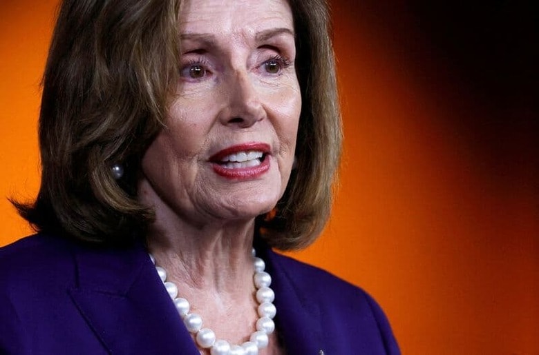 ペロシ米下院議長が２日に台湾を訪問し台北で一泊すると、複数の台湾メディアが１日に報じた。７月２９日撮影（２０２２年　ロイター/Jonathan Ernst）