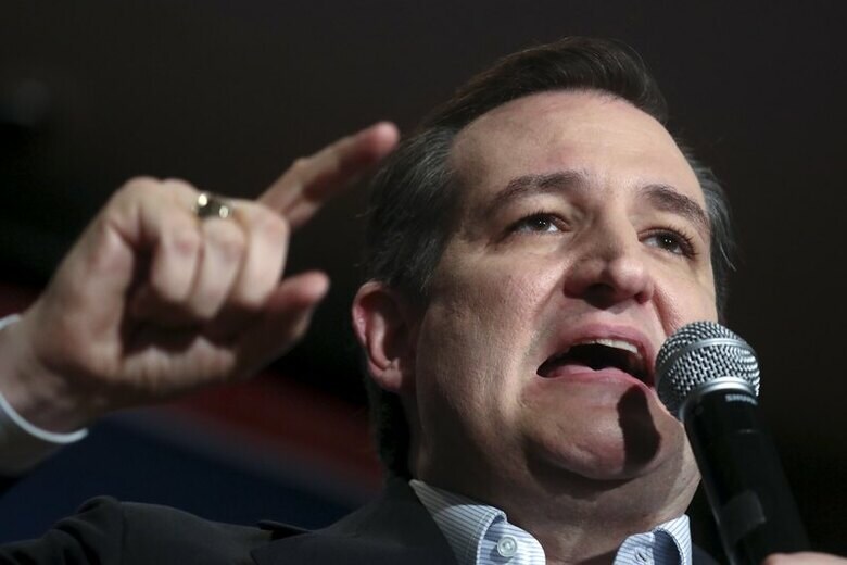 ４月１３日、米大統領選で共和党候補の指名獲得を目指すテッド・クルーズ上院議員（写真）は、大統領候補となった場合に指名する副大統領候補を検討していると明らかにするとともに、指名争いから先月撤退したマルコ・ルビオ上院議員を高く評価した。ペンシルベニア州で撮影（２０１６年　ロイター/Carlo Allegri）