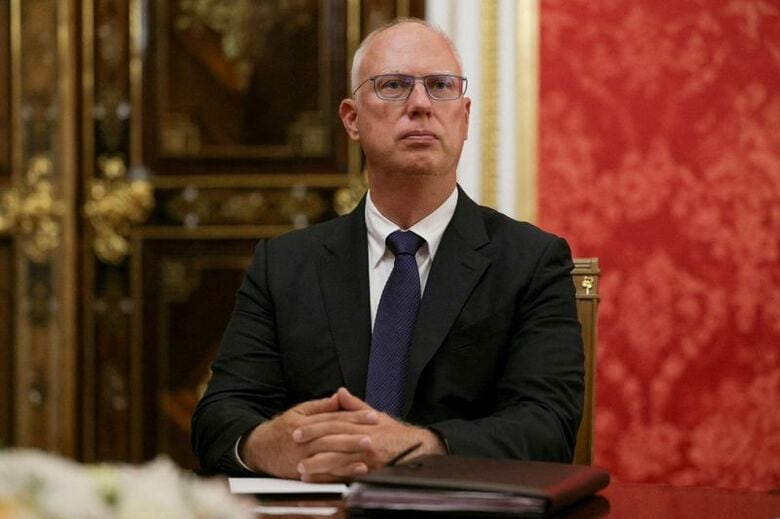 ロシアの特使で政府系ファンドを率いるドミトリエフ氏。9月5日、大統領府（クレムリン）で撮影の提供写真。Sputnik/Gavriil Grigorov/Pool via REUTERS