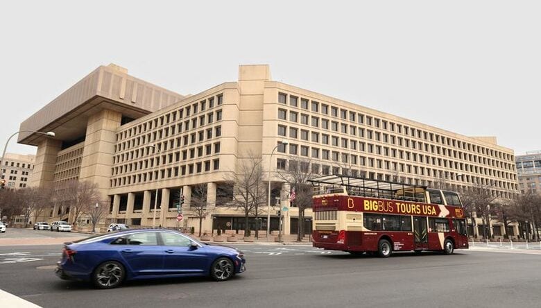 米連邦捜査局（ＦＢＩ）本部。２０２５年２月撮影。REUTERS/Kevin Lamarque
