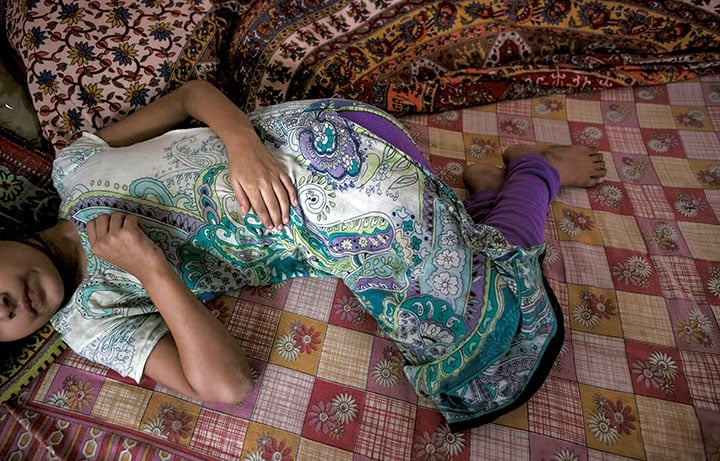 インドでは幼い子供の性犯罪被害も急増している（8歳の被害少女）　GETTY IMAGES