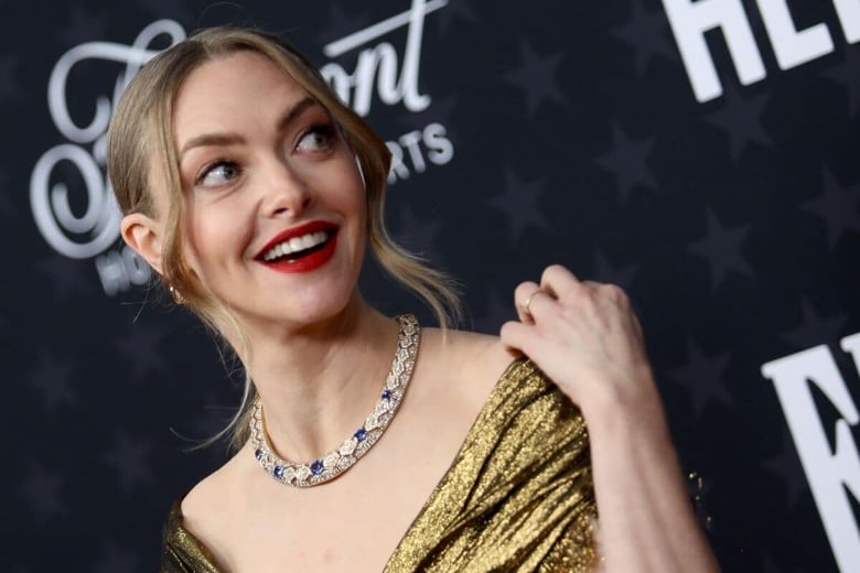 放送映画批評家協会賞の授賞式に出席したアマンダ・セイフライド（1月15日）　Aude Guerrucci-Reuters