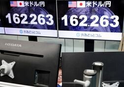 ＮＹ外為市場＝ドル、上昇後に伸び悩む　円は40年ぶり安値から反発
