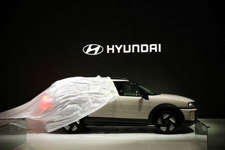 　７月２４日　韓国の現代自動車が２４日発表した第２・四半期決算は、営業利益が前年同期比１６％減の３兆６０００億ウォン（２６億４０００万ドル）だった。写真は現代自動車の「ネッソ」。４月３日、韓国・高陽市で撮影（２０２５年　ロイター／Kim Hong-Ji）