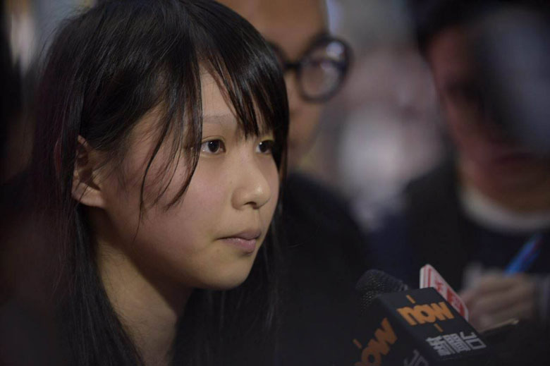 「日本のアイドル、有吉弘行、はじめしゃちょー」が好きだという「香港衆志」（デモシスト）の中心メンバー、周庭（写真提供：周庭）