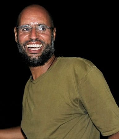 サイフ・アル＝イスラム氏。トリポリで2011年8月23日撮影　（2026年　ロイター/Paul Hackett）