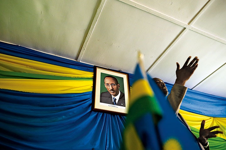 カガメは憲法を改正し、最長で34年まで大統領の座にいられるようにした　Chip Somodevilla/GETTY IMAGES