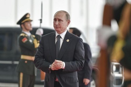 　９月５日、ロシアのプーチン大統領は北方領土問題について、ソ連時代に北方４島のうち２島を返還する用意があったが日本が拒んだため、未解決のまま今に至っている、と指摘した。写真は中国・杭州Ｇ２０サミット会場で４日撮影（２０１６年　ロイター／Etienne Oliveau）