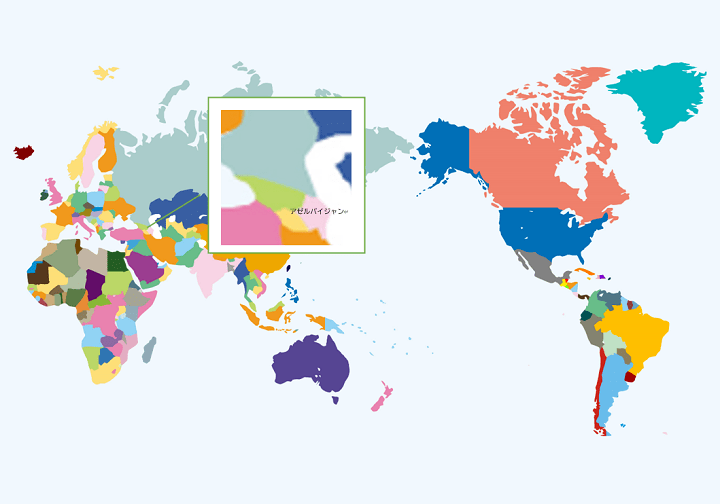 アゼルバイジャンの地図