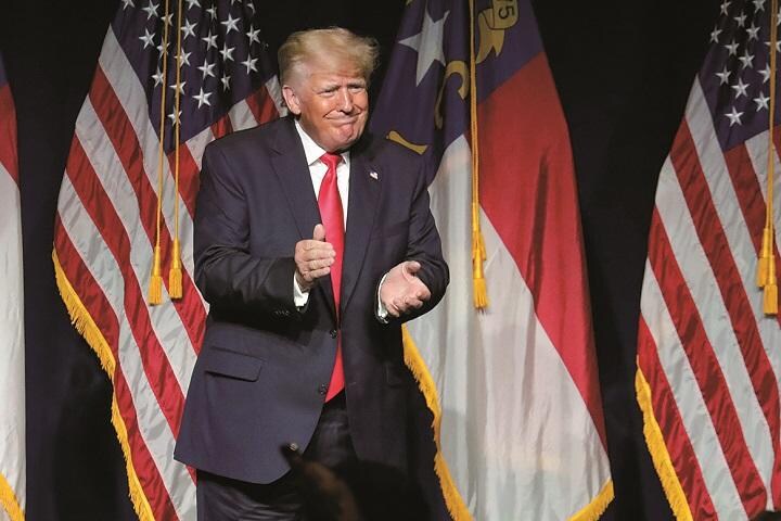 トランプは政治活動を再開（6月5日、サウスカロライナ州で）AP／AFLO