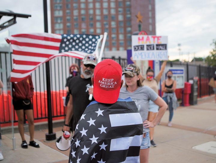 大多数の共和党支持者は4年前よりアメリカが良くなっていると考えている　Lawrence Bryant-REUTERS