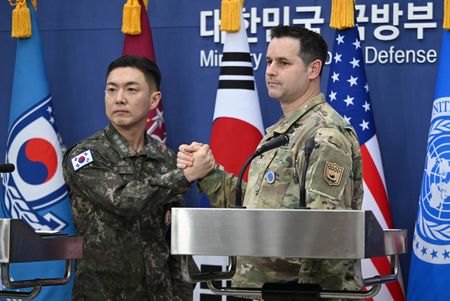 　２月２５日　韓国と米国は３月９日から１９日まで、大規模な合同軍事演習「フリーダム・シールド」を実施する。写真は２５日、ソウルで代表撮影（２０２６年　ロイター）