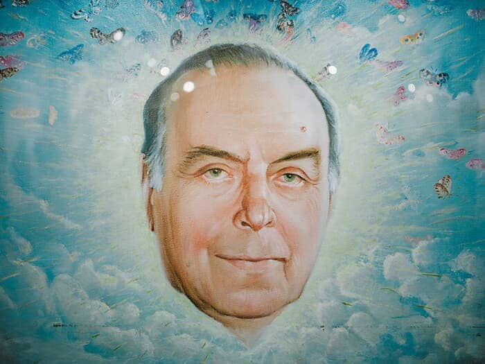 アゼルバイジャンのイルハム・アリエフ大統領の父で「建国の父」ヘイダルの肖像。ヘイダルの政治キャリアは故郷ナヒチェバンから始まった