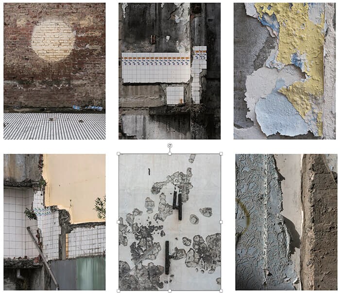 完成したばかりの建物を撮影すること以上に過去の建物の痕跡に魅了される