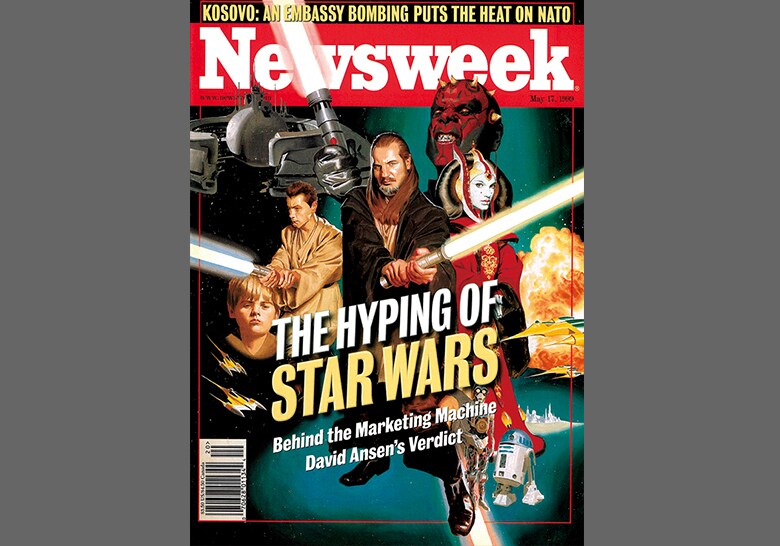 『エピソード１／ファントム・メナス』公開時、Newsweekは「バーチャル俳優が生身の人間に取って代わる映画の未来を先取りした作品といえそうだ」と評していた