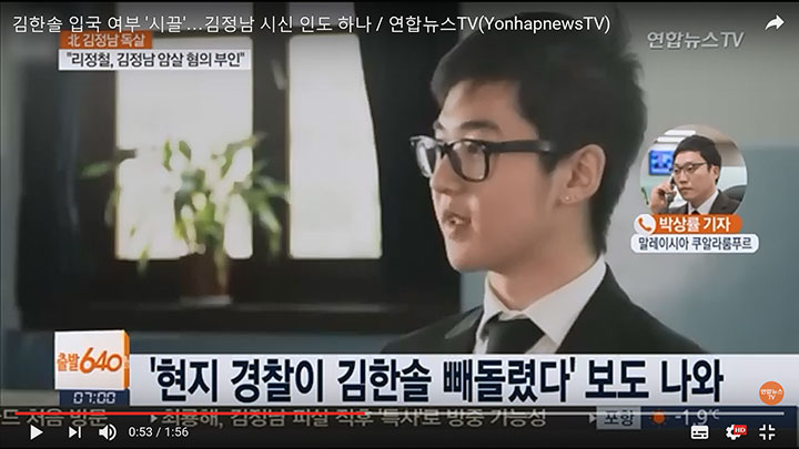 2012年にフィンランドのテレビ取材に応じたキム・ハンソル　Yonhapnews TV / YOUTUBE