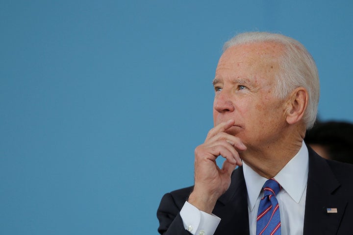 ヒラリー・クリントンの代わりに立候補していればトランプに圧勝できた、と言われるバイデン前副大統領　Brian Snyder-REUTERS