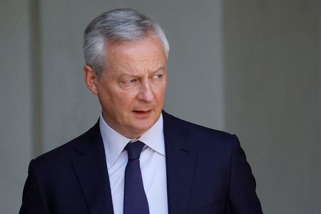６月９日、フランスのルメール経済財務相（写真）は食品大手７５社が数百種類の商品を来月値下げすると約束したと明らかにした。パリで７日撮影（２０２３年　ロイター/Sarah Meyssonnier）