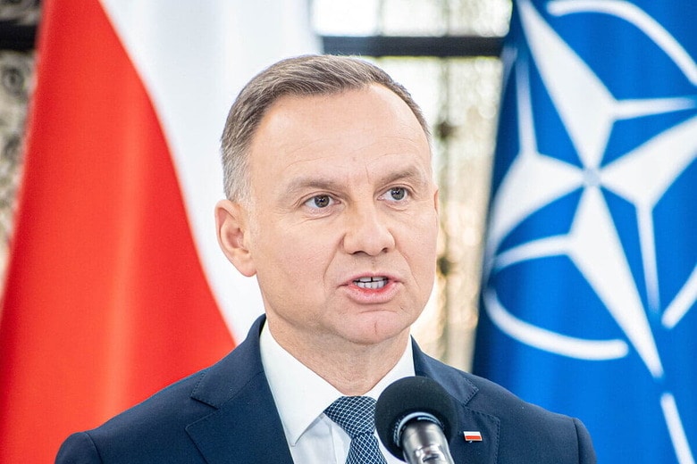 ポーランドのアンジェイ・ドゥダ大統領（2023年4月、ワルシャワ）　Verconer-Shutterstock