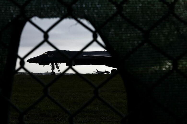 米空軍関係者が駐留する英RAFフェアフォード空軍基地。9月27日、グロスターシャー州で撮影。REUTERS/Toby Shepheard