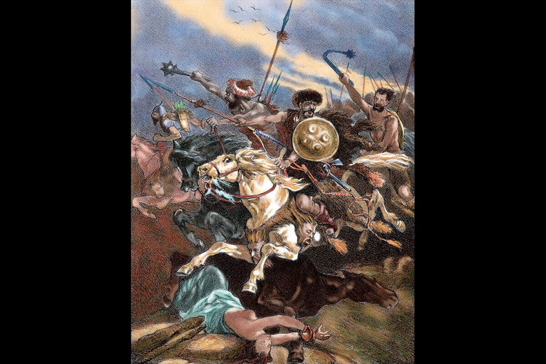 蛮族は戦闘に向けてケシや麻などの薬物を摂取していた可能性が　IPSUMPIXｰCORBIS/GETTY IMAGES