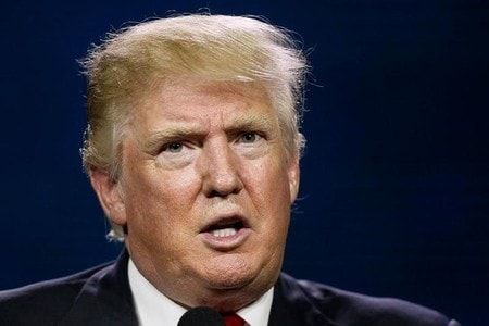 　７月１２日、米大統領選の共和党候補指名が確定した実業家ドナルド・トランプ氏は、副大統領候補を１５日の選挙イベントで発表する見通しだと、同氏陣営の関係者が１２日明らかにした。写真はデンバーで１日撮影（２０１６年　ロイター/Rick Wilking）