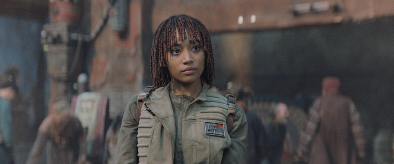 オーシャとメイの2役を演じるステンバーグ　©2024 LUCASFILM LTD. &amp; TM. ALL RIGHTS RESERVED.