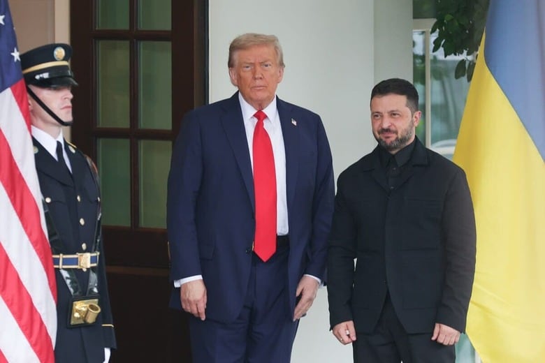 トランプとゼレンスキーは平和裏に会談を終えたが　Bryan Dozier-REUTERS