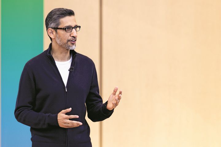 瞑想を行っていることを公言するセレブや経営者は多い。グーグルのピチャイCEO　BENJAMIN FANJOY/GETTY IMAGES