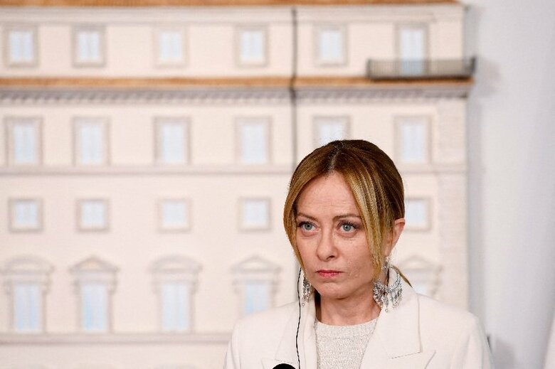 イタリアのメローニ首相。ローマで７日撮影。REUTERS/Remo Casilli