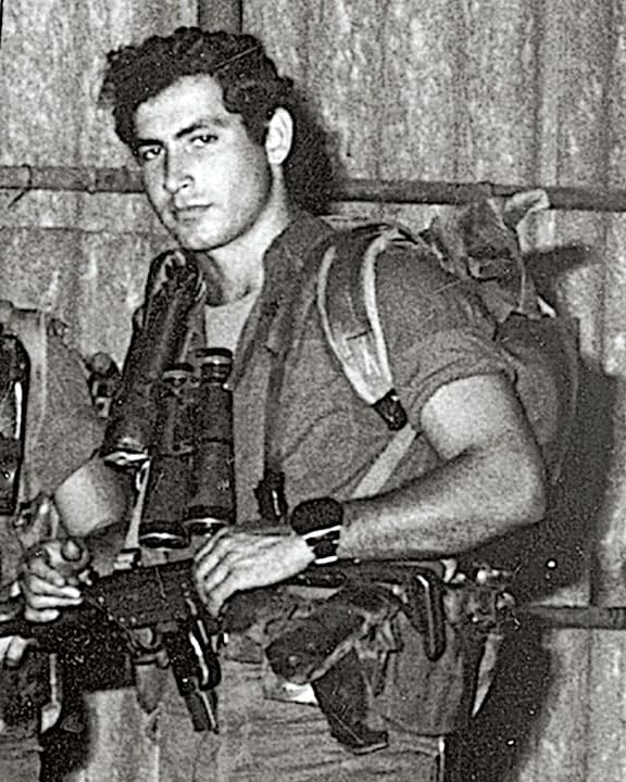 イスラエル軍の特殊部隊に所属していた若き日（1973年）