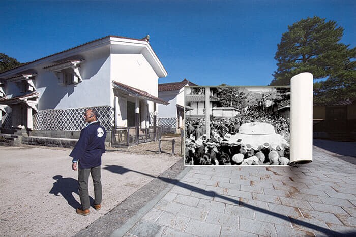 【山陰】山陰は風土記にも記される鉄の産地。古来の製鉄「たたら」で、江戸時代には分業も進み、いわゆる企業城下町を形成した。中でも島根県は一大産地で、松江藩鉄師頭取を務めた田部家では当主のお祝いに村総出で大きな餅をつき、にぎわった。現在は林業、食料品製造業、観光業にも力を入れ、雇用を維持しながらの地域活性化に熱が入る。（古写真協力：吉田交流センター