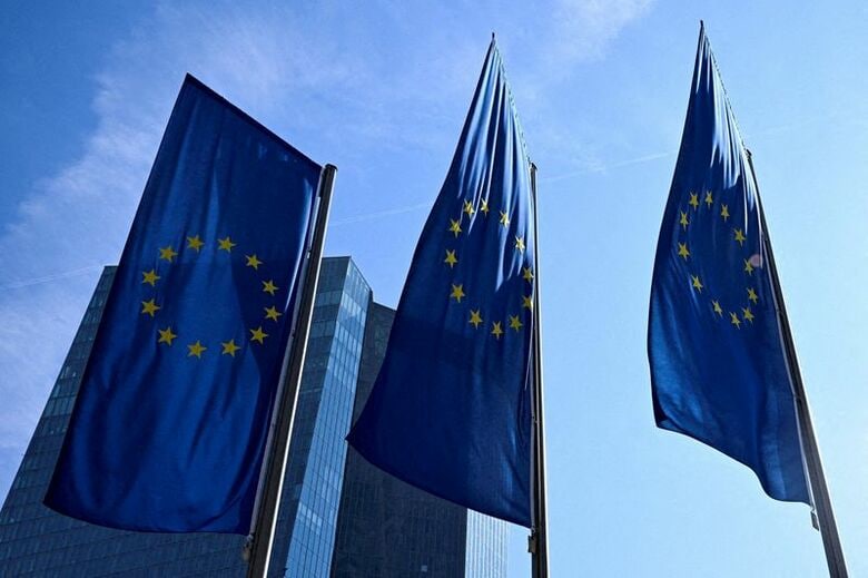 欧州中央銀行（ＥＣＢ）本部。3月19日、独フランクフルトで撮影。 REUTERS/Jana Rodenbusch/File Photo