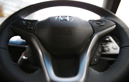 　５月１５日、ホンダのインド現地法人は、同国内で１万１３８１台をリコール（回収・無償修理）すると発表した。タカタ製エアバッグの欠陥問題を受けた措置。２０１４年１２月撮影（２０１５年　ロイター/Toru Hanai）