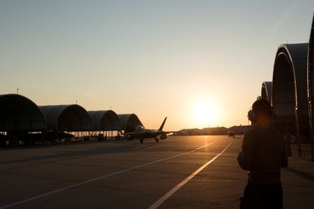 アル・ウデイド空軍基地、2019年6月撮影の空軍提供写真