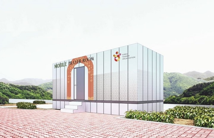 室内競技が行われる江陵（カンヌン）市で設置が予定されていた礼拝室　韓国観光公社