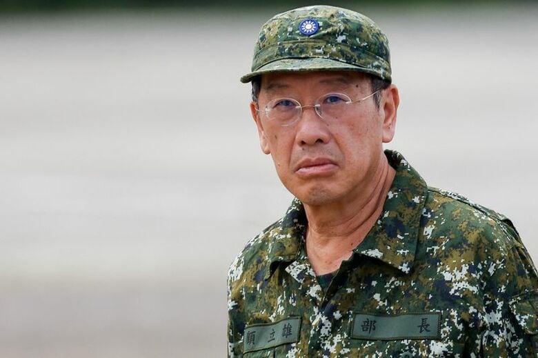 顧立雄国防相。昨年7月、高雄で行われた軍事演習で撮影。REUTERS/Ann Wang