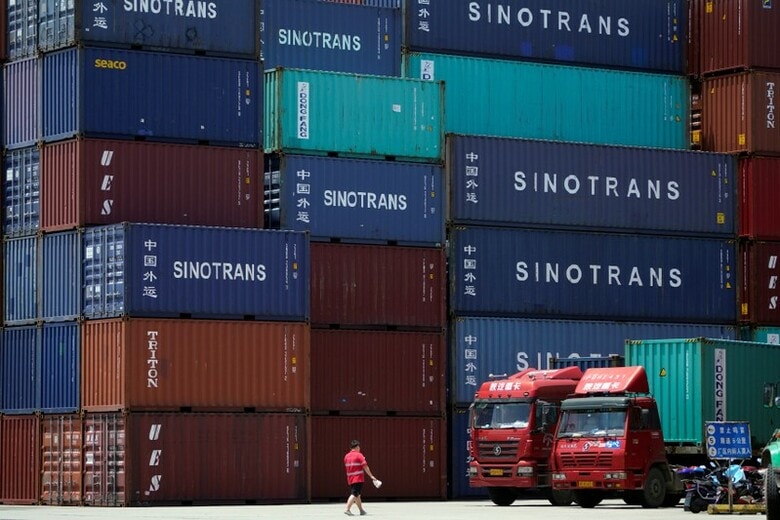 8月3日、中国財政省は、６００億ドル相当の米国製品に追加関税を課す報復措置を講じる方針を発表した。写真は７月１０日、上海で撮影（２０１８年　ロイター/Aly Song）
