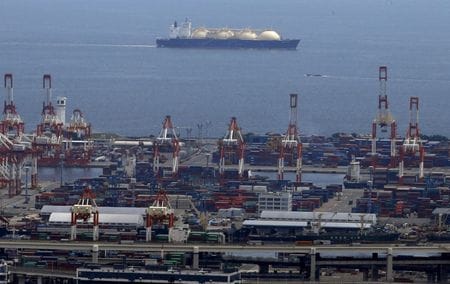 　日銀が１０日に発表した９月の企業物価指数（ＣＧＰＩ）速報によると、国内企業物価指数は前年比で２．８％上昇した。２０１５年９月、神奈川県横浜市で撮影（２０２４年　ロイター/Yuya Shino）