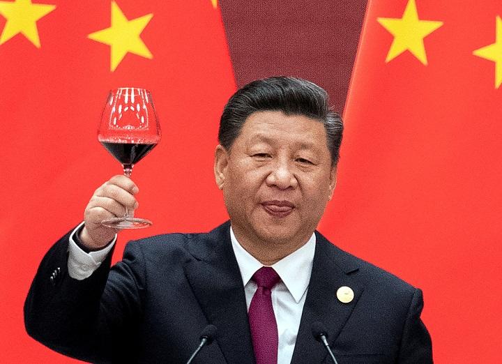 「一帯一路」国際会議での習近平国家主席　　Nicolas Asfour/REUTERS