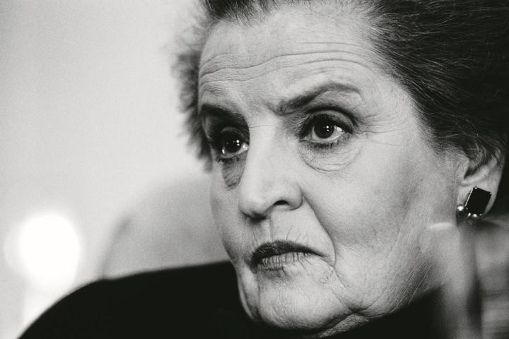 強い信念と鋭い洞察力がオルブライトの存在を際立たせた　DAVID HUME KENNERLY/GETTY IMAGES