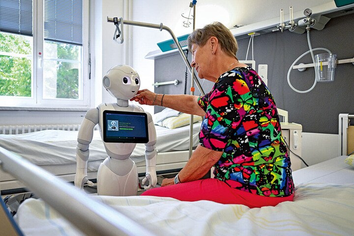 AIロボットと患者