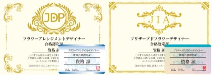 ハンドメイド資格の資格証明書