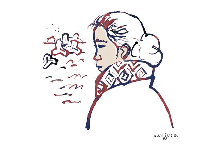 ILLUSTRATION BY NATSUCO MOON FOR NEWSWEEK JAPAN