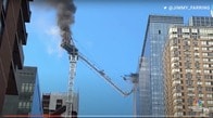 [動画] ニューヨークで高層ビル建設用クレーンが地上に落下、6人負傷