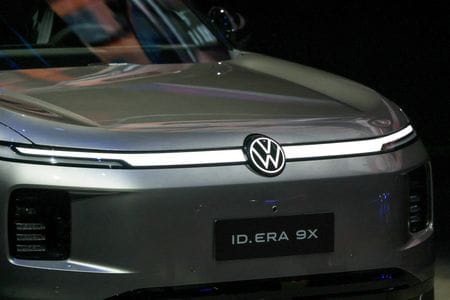 中国・北京で開催されたフォルクスワーゲンのイベントで8日撮影　REUTERS/Maxim Shemetov/File Photo