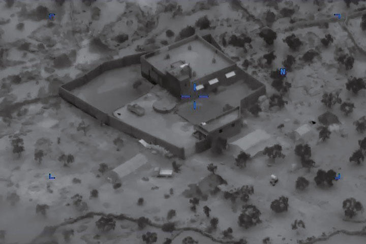 急襲作戦の直前に撮影されたバグダディの潜伏場所　U.S. DEPARTMENT OF DEFENSE-HANDOUT-REUTERS