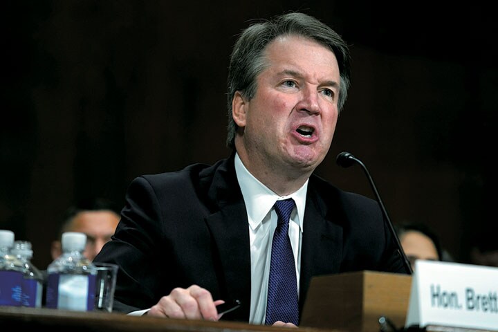 性的暴行疑惑が持ち上がったカバノー（上院司法委員会の公聴会）　REUTERS